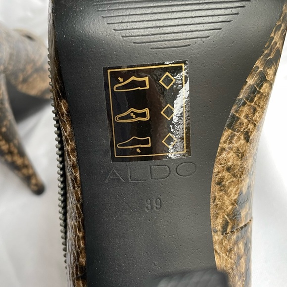 Aldo Snake Print Platform Heels BNIB SZ 8.5 (39) - Picture 7 of 12